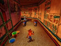 une photo d'Ã©cran de Crash Bandicoot 3 sur Sony Playstation